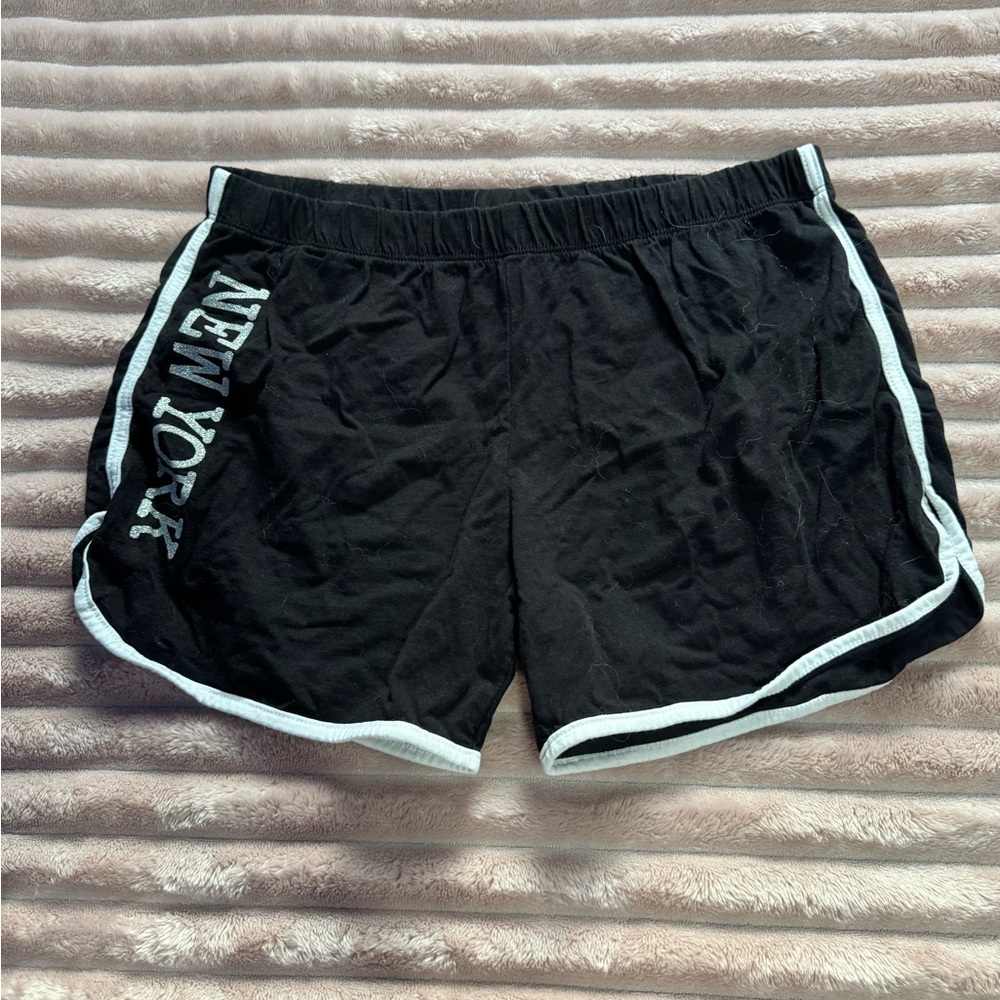 Black Women's Shorts with White Trim